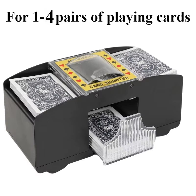 Automatic Card Shuffler Playing Card Dealer Shuffling Machine Casino Card Shuffler for UNO Blackjack Texas Hold'Em Poker Cards