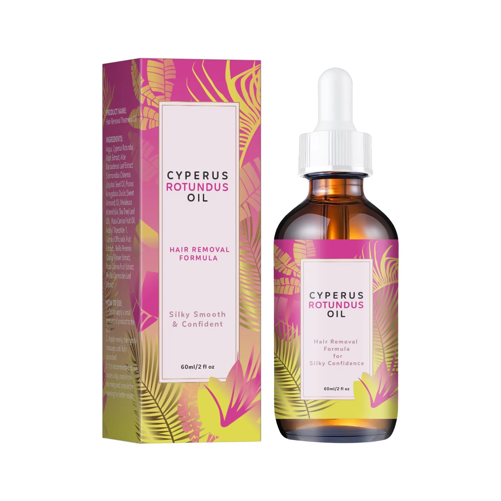 SmoothSkin Hair Inhibitor Oil (60 ml) Gentle Botanical Oil for Softer, Smoother-Looking Skin