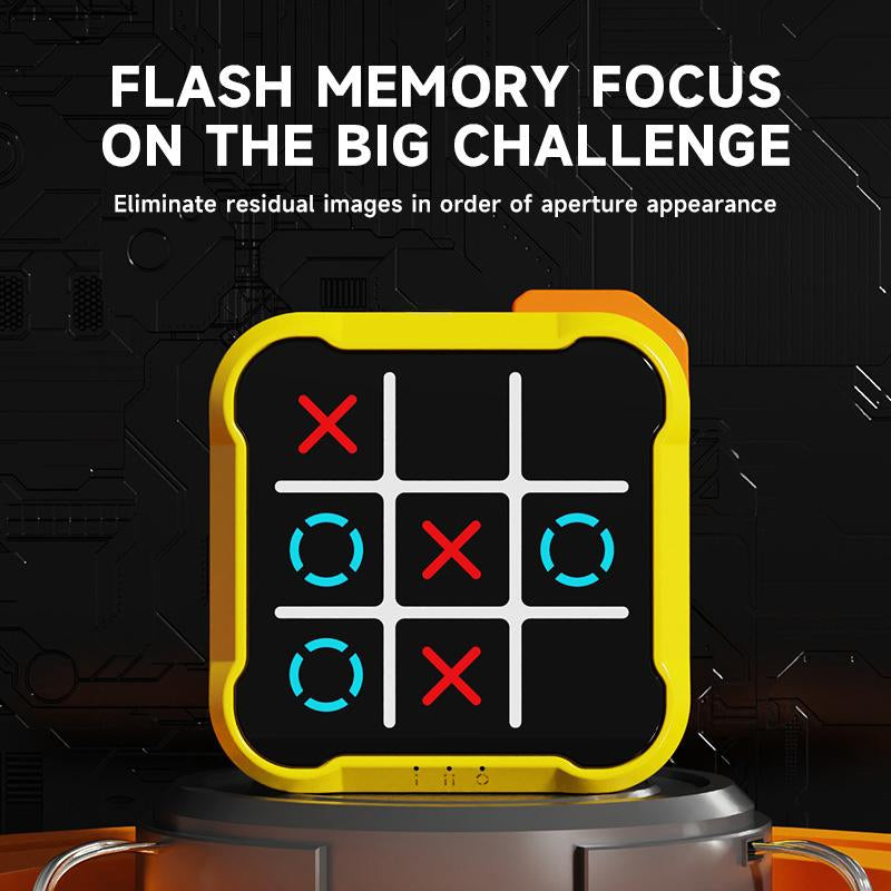 Electronic Tic Tac Toe Game,Portable Console against Ai Robots (Battery Not Included),Handheld Game Console Educational Toys for Family Party & Entertainment