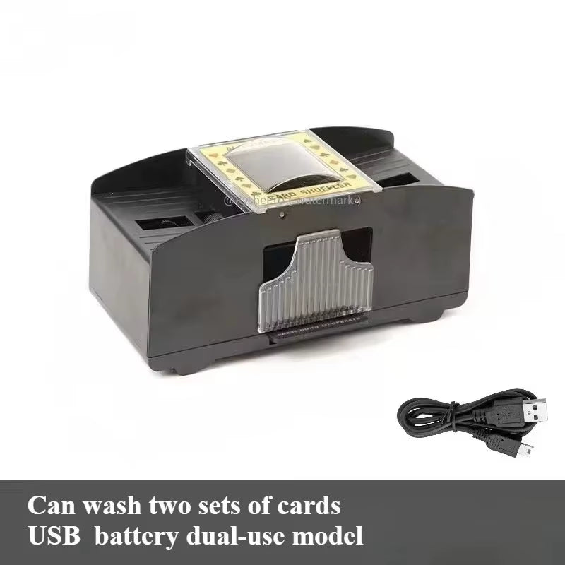 Automatic Card Shuffler Playing Card Dealer Shuffling Machine Casino Card Shuffler for UNO Blackjack Texas Hold'Em Poker Cards