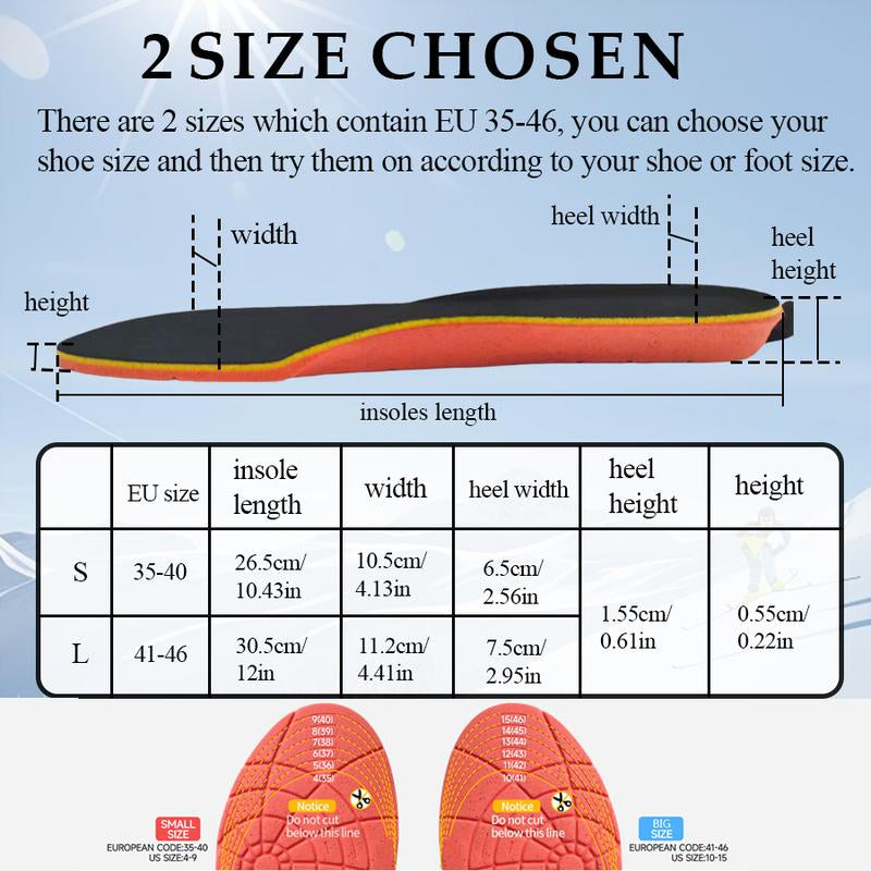 Heated Shoe Insoles 2000Mah USB Rechargeable Battery with Remote Control Washable Electric Warm Shoes Insert Cuttable Pad for Men Women