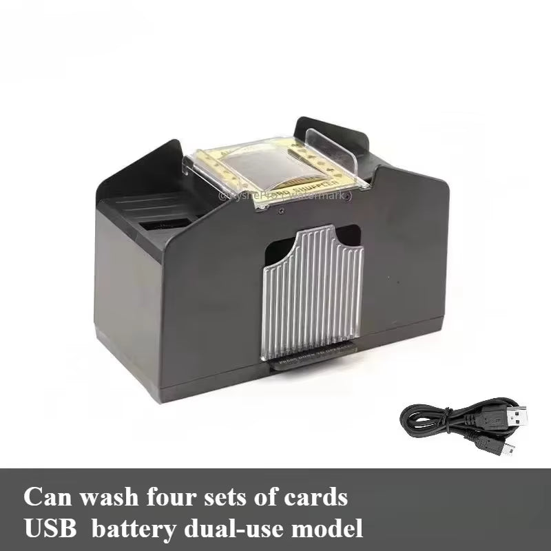 Automatic Card Shuffler Playing Card Dealer Shuffling Machine Casino Card Shuffler for UNO Blackjack Texas Hold'Em Poker Cards