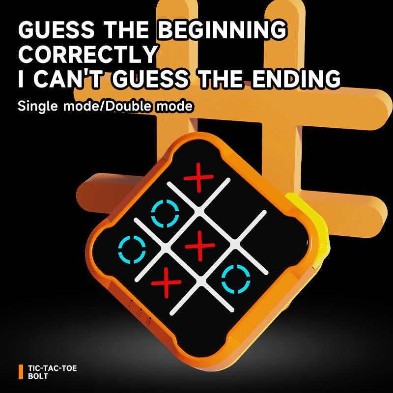 Electronic Tic Tac Toe Game,Portable Console against Ai Robots (Battery Not Included),Handheld Game Console Educational Toys for Family Party & Entertainment