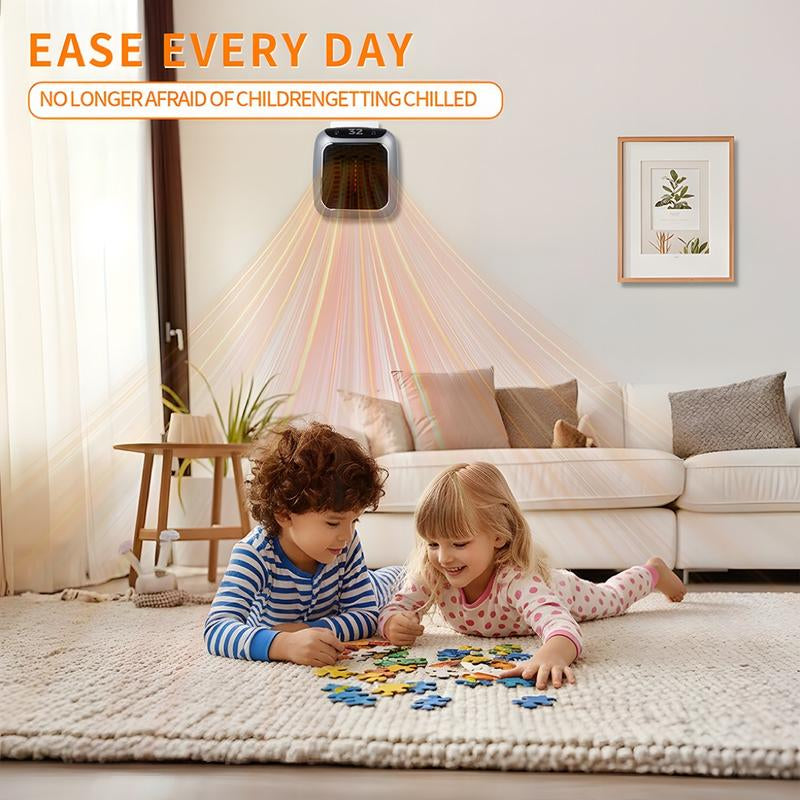 Small Electric Heater, 1 Count Portable Heating Fan with 2 Modes, Small Heaters, Fast Heating Space Heaters for Bedroom, Study, Office