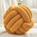 1Pc round Knot Throw Pillow Home Decorative Ball Pillow Soft,Knot Pillow Ball, Knotted Pillow for Living Room Bed Couch Sofa