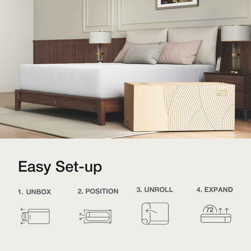 【Black Friday Exclusive】Gel Memory Foam Full/Queen/King Size Bed Mattress for Cooling Night Sleep, Comfort Sleep & Pressure Relief,5/6/8/10/12/14 Inch Mattress in a Box,