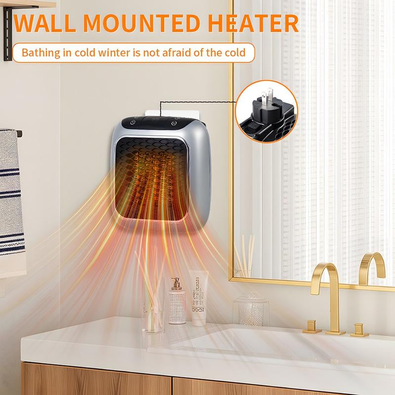 Small Electric Heater, 1 Count Portable Heating Fan with 2 Modes, Small Heaters, Fast Heating Space Heaters for Bedroom, Study, Office