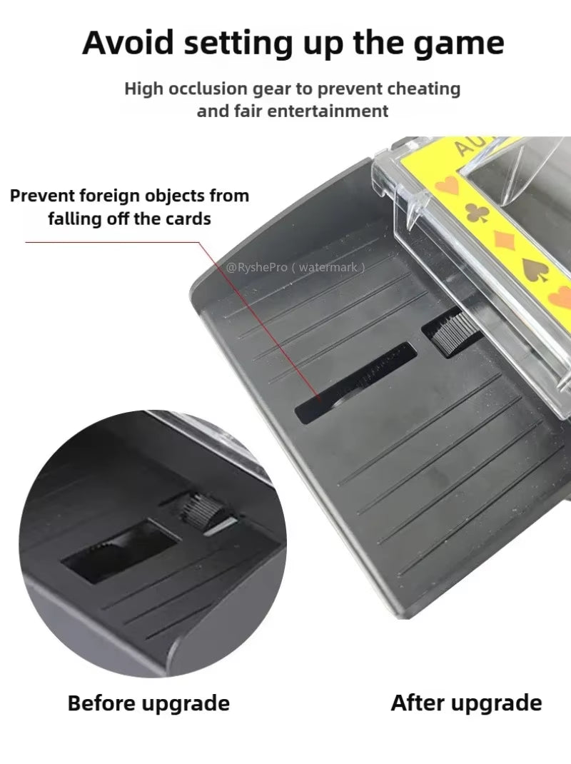 Automatic Card Shuffler Playing Card Dealer Shuffling Machine Casino Card Shuffler for UNO Blackjack Texas Hold'Em Poker Cards
