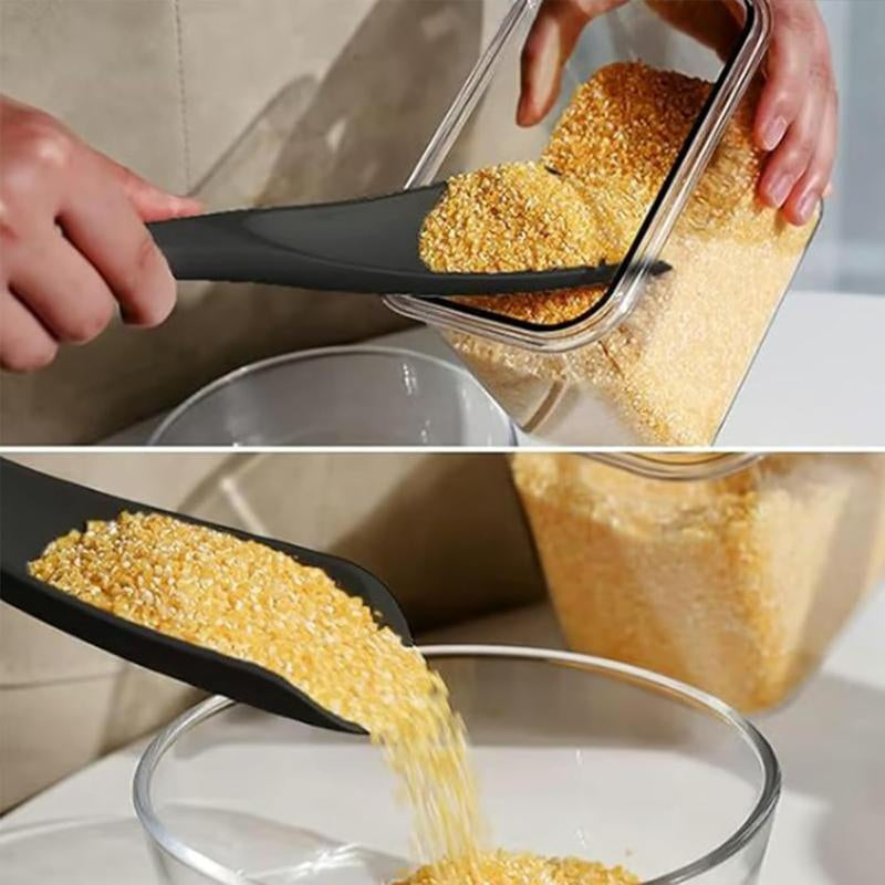 2 Pcs Silicone Cooking Spoon for Nonstick Cookware – Heat-Resistant Kitchen Spatula with Wooden Handle for Baking and Stirring