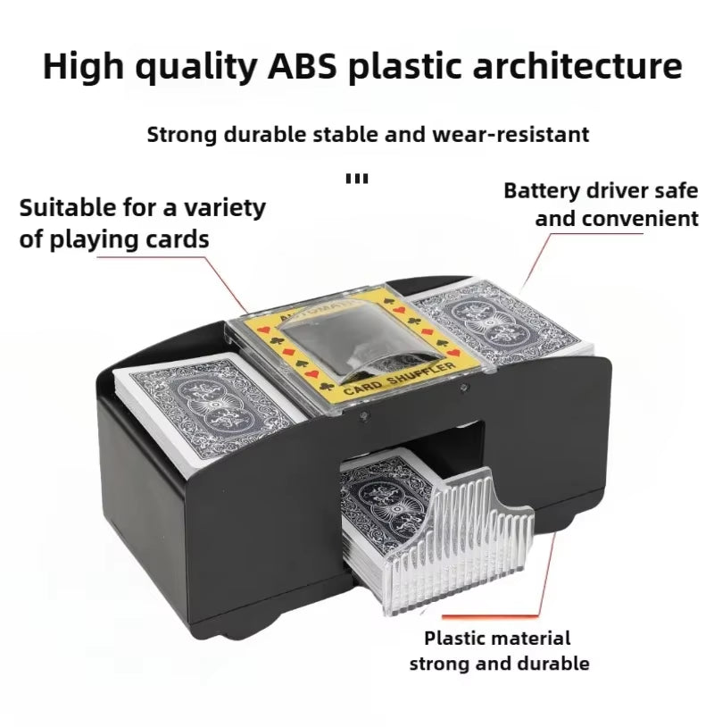 Automatic Card Shuffler Playing Card Dealer Shuffling Machine Casino Card Shuffler for UNO Blackjack Texas Hold'Em Poker Cards