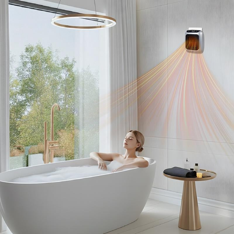 Small Electric Heater, 1 Count Portable Heating Fan with 2 Modes, Small Heaters, Fast Heating Space Heaters for Bedroom, Study, Office