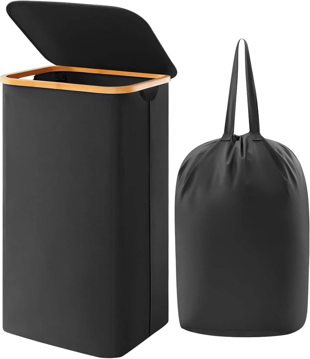 Large 100L Laundry Basket with Lid & Removable Liner